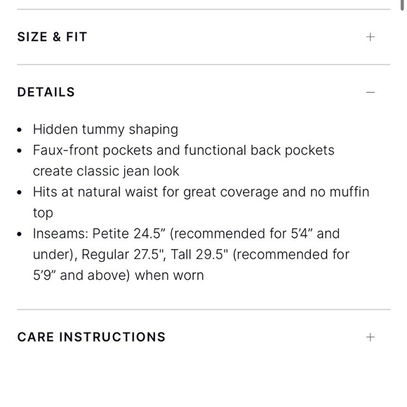 SPANX Jean-Ish Ankle Leggings Dark Blue Size Medium Shapewear Highrise Pockets - Picture 7 of 15